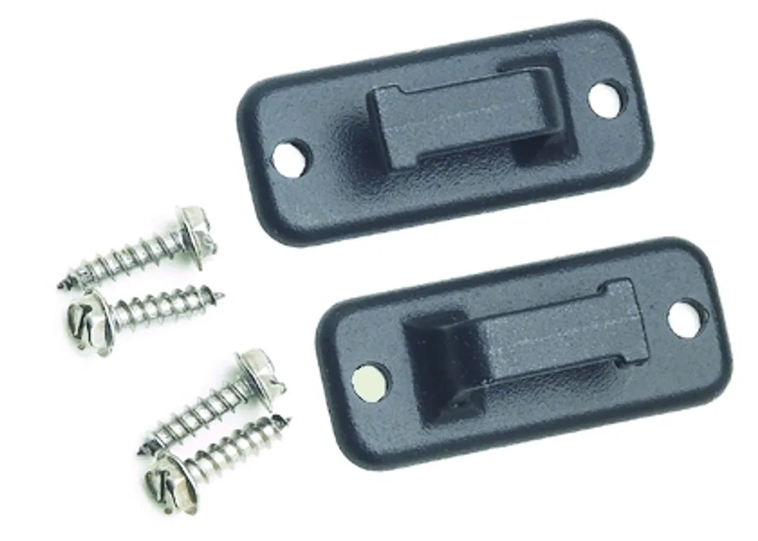 901044 – CAREFREE/CO. Awning Pull Strap Catch, For Window Awnings Black Package of 2